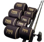 Shimano Tiagra Neoprene Reel Cover, Black. Fixed Price $21.99.