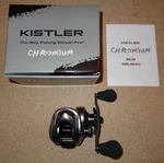 New Kistler Chromium 100 Right-handed Conventional Fishing Reel KCR-R173 (7.3:1). Fixed Price $130.00.