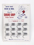Vintage Shure-grip Rod Reel Pole Saver Store Dealer Advertising Fishing Display. Fixed Price $19.95.
