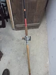 Pflueger American Hero Vintage Baitcast Rod & Reel Combo 2PC 2FT Cork. Fixed Price $200.00.