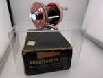 Vintage Ambassadeur 2000 Abu Fishing Reel W/box Leather Bag And Wrench/oil. Fixed Price $145.00.