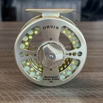 Clean Orvis Battenkill Large Arbor 5/7 Wt Fly Reel W/new Rio Line. Fixed Price $199.00.
