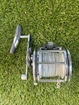 Vintage Mitchell Riptide 4/0 Gl Model Chrome Trolling Fishing Reel With Line. Fixed Price $50.00.