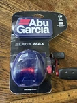 New Abu Garcia Black Right Handed (BMAX3) 6.4:1 Five Bearing Reel Pack. Fixed Price $44.00.