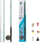 Fly Reel And Fishing Rod Combo Kit. Fixed Price $97.99.