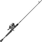 Zebco Omega Pro Spincast Reel And Fishing Rod Combo, 6-FOOT 2-PIECE IM6 Graphite. Fixed Price $151.79.