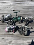 Lot Of 5 Fishing Reels For Parts Restoration Daiwa Shakepeare Zebco Grubber. Fixed Price $30.97.