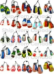 High Quality Country Flag Mini Boxing Gloves - Rear View Mirror New. Fixed Price $6.99.