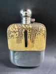 Antique Hip Flask James Dixon For Hardy Bros Lizard Skin Whisky. Fixed Price $204.77.