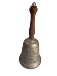 Vintage 1976 Gorham The Freedom Bell Wood Handle Pewter Bicentennial 10 1/4". Fixed Price $24.99.