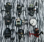 Vintage *lot Of 9* Baitcast, Spinning, Closed & Fly Reels Zebco, Daiwa, Martin. Fixed Price $79.00.