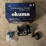 Okuma Convector CV-30L 3BB Level Wind Reel. Fixed Price $94.95.