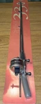 Vintage 1996 Zebco 33 Fishing Rod And Reel Combo Magnum Drag - New 3490E. Fixed Price $124.95.
