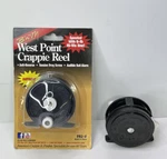 B'n'm West Point Crappie Reel FR2-V Spooled W/ 6-LB Hi-vis Line New Fishing. Fixed Price $13.85.