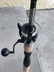 Daiwa Saltist 3000 With 7 8 New Enigma Flat Rod. Fixed Price $399.99.