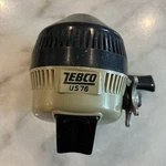 Vintage Zebco 76 Closed Face Spin Cast Reel Black/tan Good Used Condition. Fixed Price $10.00.