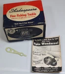 Vintage Shakespeare 1761 Wonderspin Cast, Spincasting Wondereel "box & Papers". Fixed Price $12.99.