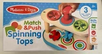 Melissa & Doug Match Push Spinning Tops Baby Toy 2+ New Box. Fixed Price $19.99.