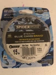 Spiderwire Stealth Blue Camo Braid 15LB 125YDS. Fixed Price $12.00.