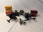Old Vtg Fishing Reels Lot Mitchell Shakespeare Bay City Oren-o-matic. Fixed Price $199.95.