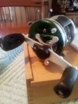 Green Abu Garcia Ambassadeur Vantage Vxl 5000C, Bait Casting Reel, Sweden. Fixed Price $69.99.