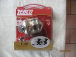 Vintage Nos Zebco Fishing Reel, Nip 33GOLDB. Fixed Price $75.00.