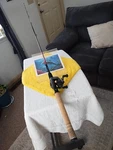 New Spinning Fishing Rod Shimano 6'6" Med 10-20LB And Reel P-1500MAG. Fixed Price $63.00.
