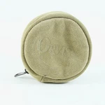 Orvis Suede Fly Fishing Reel Case. 3 1/2".. Fixed Price $50.00.
