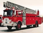 Carpentersville 1977 Mack Cf 100'AERIAL Ladder Fire Photograph Print 8.5X11". Fixed Price $6.97.
