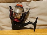 Matzuo MZ-230 Red Fishing Spinning Reel No Handle. Fixed Price $6.95.