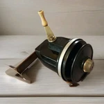 Vintage Bronson M# 100 Spinning Fishing Reel Usa Black Silver, Spins Nicely. #B1. Fixed Price $48.50.