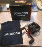 Johncoo MT200R Baitcast Reel Black Red Titan Casting Fishing. Fixed Price $39.99.