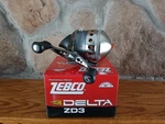 Zebco Delta ZD3 Professional Spin Cast Fishing Reel Brand New 2.9:1 Gear Ratio. Fixed Price $45.00.