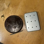Vintage Perrine Sterling Quality Small Box No Flys Only South Bend 1150. Fixed Price $59.99.