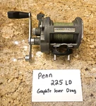 Penn 225 Ld Reel. Saltwater - Graphite Lever Drive. Fixed Price $45.99.
