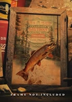 Vintage Fly Fishing Print 11X17 Pflueger Reel Brown Trout Artwork. Fixed Price $11.95.