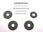 Daiwa Reel Part Accudepth AD27LC - (4) Smooth Drag Carbontex Washers #SDD106. Fixed Price $18.40.