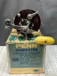 Penn Jigmaster 500 Vintage Casting Reel With Box. Fixed Price $35.00.