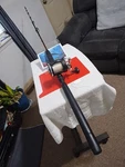 Trolling Fishing Rod Off Shore Angler 6'6" Med 20LB And Reel Tsunami Tssd 4000L. Fixed Price $138.00.