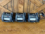 Penn Casting 345 Gti Graphite Big Game Level Wind (2 More Reels For Part). Fixed Price $150.00.