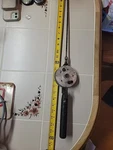 Antique Stubby Ice Fishing Steel Rod Reel - The American Display Co. Usa.. Fixed Price $89.99.