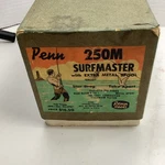 Penn 250 Surfmaster Saltwater Casting Reel Box With Extra Spool Paperwork. Fixed Price $100.00.