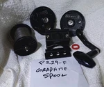 Ex Used Newell P229-F Parts: Sideplates Bars Base Clamp Graphite Spool Handle. Fixed Price $70.00.