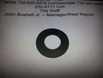 Okuma Part # 16100032 Drag Washer Fits CL302L And More.... Fixed Price $6.48.
