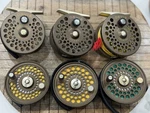 Orvis Fly Reels, Cfo I, And Iii With Extra Spools(spooled) + Pouches. Fixed Price $1500.00.