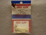 Eagle Claw 202A Gold Aberdeen Hook, 8 Pack Size 3/0. Fixed Price $8.00.