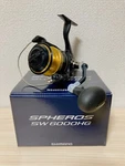 Spinning Reel 21 Spheros Sw 6000HG Gear Ratio 5.7:1 Fishing Box. Fixed Price $136.62.