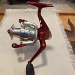 New Shakespeare B2SP35 Red And Silver Spinning Fishing Reel Very Nice!!. Fixed Price $12.00.