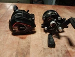 2 Vintage Ryobi Baitcast. Fishing Reels VM4GL AD4000V Bass Freshwater Bluegill. Fixed Price $75.00.
