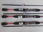 Lot New Zebco 33 Camo Casting 6 Foot Rods Medium Action Pink 2 Piece. Fixed Price $34.99.